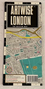 Artwise London by Streetwise Maps - The Museum Map Laminated - England VINTAGE - Imagen 1 de 7