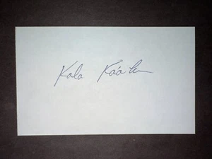 Kila Ka'aihue, ROYALS (2008 Debut) SIGNED 3x5 Index Card (HS) - Imagen 1 de 1