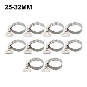 Versatile Worm Gear Hose Clamp 10 Stainless Steel Clamps for Secure Fastening