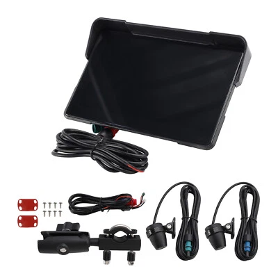 Wireless Gps Carplay 1080P Recorder 7" Universal For Scooter Motorcycles U A - Image 1 of 4