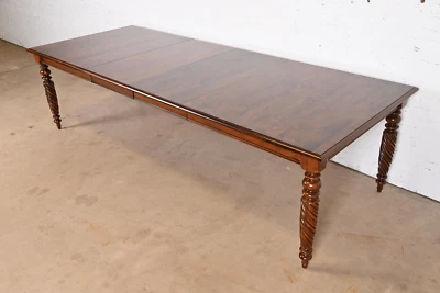 Обеденный стол Ethan Allen British Colonial Solid Maple Extension, отремонтированный - Изображение 1 из 4