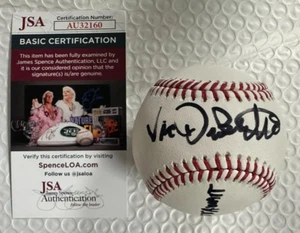 Vic Dibitetto Single Signed Baseball mit JSA Echtheitszertifikat CM 951 - Bild 1 von 3