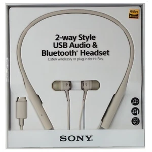 Sony SBH90C Auriculares de Banda para el Cuello Estilo de Escucha Bidireccional USB Audio y Bluetooth - Beige - Imagen 1 de 5