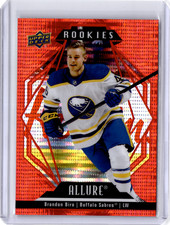 2022-23 Upper Deck Allure BRANDON BIRO Rookie RED Rainbow #142 Buffalo Sabres