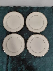 Lenox Solitaire (weiß) - Brot & Butter Teller 6 3/8" 4er Set Vintage Hergestellt in den USA - Bild 1 von 4