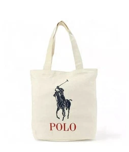 Polo Ralph Lauren Polo Equitazione Cavallo Shopper Mercato Borsa Tela Naturale Nuova con etichette - Foto 1 di 12
