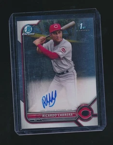RICARDO CABRERA 2022 BOWMAN CHROME 1ST RC AUTO #CPA-RCA - Picture 1 of 2
