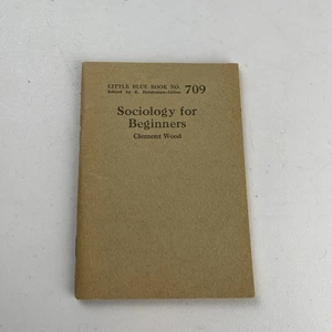 Antique Little Blue Book 709 Sociology for Beginners USA by Clement Wood - Bild 1 von 6