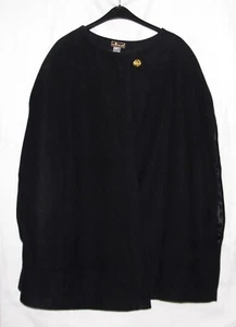 Glööckler - Cape in Größe 46 - schwarz mit Futter und Goldknopf - Bild 1 von 7