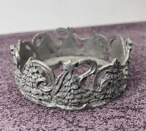 Scents & Accents Fine Pewter Christmas Tree Candle Holder 2000 - Picture 1 of 5