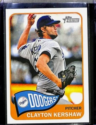 2014 Topps Heritage Action Variation #300 Clayton Kershaw - Image 1 of 2