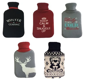 Knitted Rubber 2.0L Hot Water Bottle - Picture 1 of 7