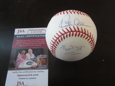 Dick Allen Autograph Signed Auto Baseball MVP 1972 Chicago White Sox JSA (B31) - Image 1 of 3