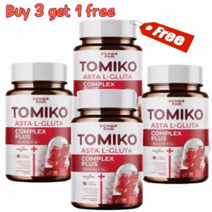 4x Tomiko Asta Complex Plus Tomato nature Dietary Supplement Brightening Skin - Picture 1 of 7