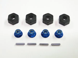 NEW TRAXXAS SLASH 1/10 4X4 Hex Nuts 12mm Blue PLATINUM/ULTIMATE STAMPEDE RF13 - Picture 1 of 1