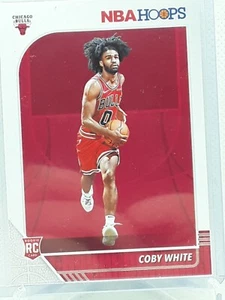 Coby White 2019-20 NBA Hoops Basketball - #204 RC - Chicago Bulls - Picture 1 of 2