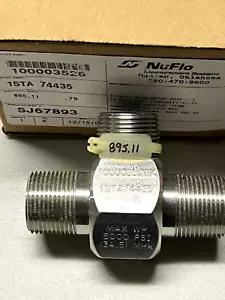 NUFLO 100003526k Turbinen-Durchflussmesser 5000 PSI 34,5mp 895,11 KALIBRIERUNG - Bild 1 von 2