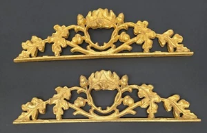 Par de paneles de madera arquitectónicos antiguos italianos dorados para puertas de principios del siglo XIX - Imagen 1 de 11