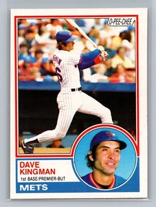 1983 O-Pee-Chee Dave Kingman #160 - New York Mets - Canadian/French - Picture 1 of 2