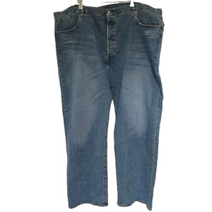 Levis 501 jeans mens W50 L32 Premium Medium Indigo Worn In big tall - Picture 1 of 17