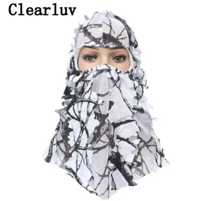 Camouflage Leafy Hat 3D Full Face Mask Headwear Camo Hunter Hunting Accessories - Image 1 of 4