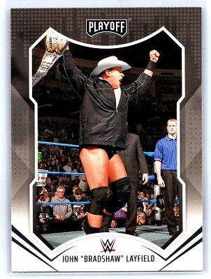 2022 PANINI PLAYOFF WWE PAPER BASE CARD #166 JOHN "BRADSHAW" LAYFIELD WWF - Image 1 of 2