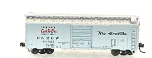 Atlas N -Scale 34383 - 40' Boxcar, Rio Grande 'Cookie Box' NIB - Picture 1 of 4
