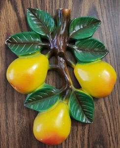 GRANDE 11" Vintage Gesso PERLE Frutta Appeso Parete Mid-Century Cucina Moderna - Foto 1 di 9