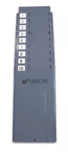 uPunch NTCR10 Porta Schede Temporali Regolabile – Supporto da Parete 10 Slot Grigio - Foto 1 di 7
