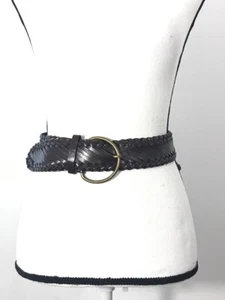 Women's Belt 2XL Brown Braided Casual Dress Gold Buckle Jeans Dress Ladies Plus - Picture 1 of 9