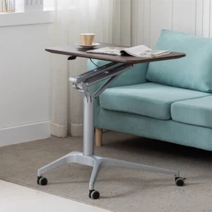 Mobile Office Laptop Desk Adjustable Rolling Table Cart Computer Mobile Stand US - Picture 1 of 10