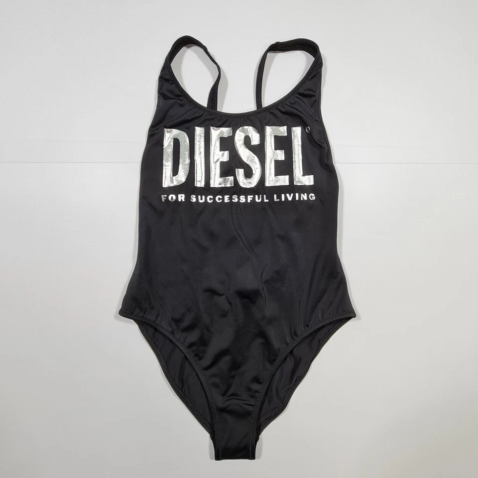 Купальник женский цельный Diesel черный 8 британский купальный костюм маленький - Изображение 1 из 4