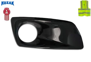 Black Plastic Fog Light/Lamp Bezel Right Passenger Side For Kenworth T660 - Foto 1 di 8