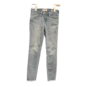 Frame Le Skinny De Jeanne Crop in Dalewood. Low Rise. Raw Hem. Size 25 - Picture 1 of 11