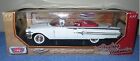 Motormax Toy USA 45555 1:18 Timeless Legends 1960 White Chevy Impala Convertible