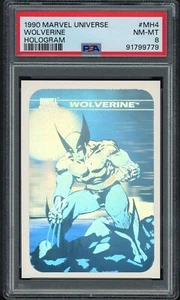 1990 Marvel Universe #MH4 WOLVERINE HOLOGRAM PSA 8 - Picture 1 of 2