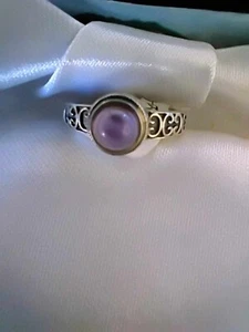 Amethystring 925 Silberring Gr. M Geschenktasche Reiki Chakra Heilung - Bild 1 von 6