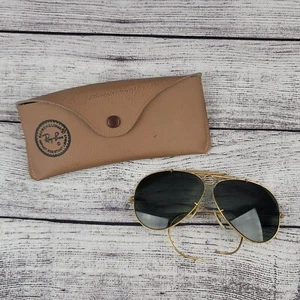 Gafas de sol vintage B&L RAY-BAN Shooter marco dorado (DAÑADAS) - Imagen 1 de 8