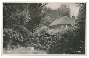 Cottage At Nine Springs Yeovil Somerset Inglaterra Reino Unido Fotocromo Co. RPPC RP Foto - Imagen 1 de 2