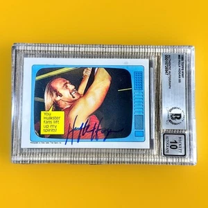 1985 Hulk Hogan Autograph Topps WWF Beckett 10 Auto BGS Wrestling Signed WWE - Picture 1 of 3