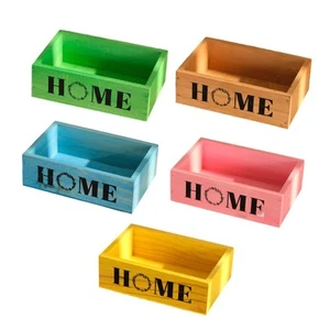 Wooden Planter Box Window Box Decorative Decoration Indoor Retro Home Decoration - Picture 1 of 33