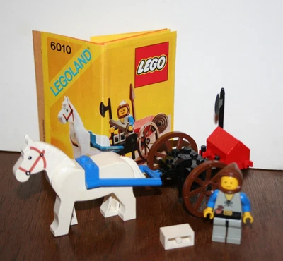 Lego 6010 1984 vintage: Lion Knights: Castle - vagón de suministros - instrucciones 99 % Foto 1 de 4