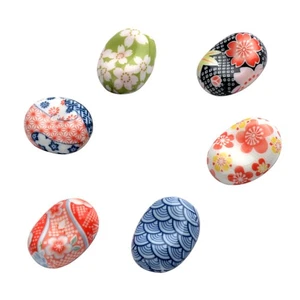6 Pcs Chopsticks Tableware Cherry Blossom Ceramic Rest Spoon Fork Tool Stand - Picture 1 of 12