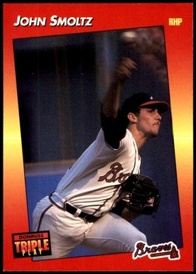 John Smoltz 1992 Triple Play #172 Braves MLB READ FREE SHIPPING AutographDen - Image 1 of 2