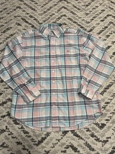 VINEYARD VINES Men’s Long Sleeves Plaid Shirt Classic Fit Tucker *Size Medium - Picture 1 of 3
