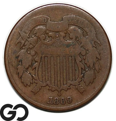 1869 Two Cent Piece - Image 1 of 3