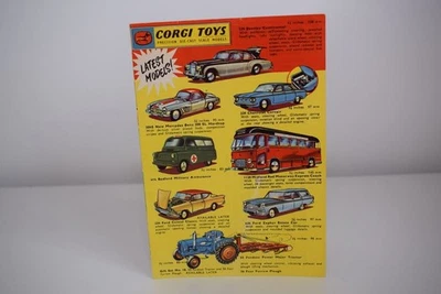 B93 CATALOGO CARTELLA VOLANTINO CORGI TOYS 1961 UK U.K. EXC. COND. - Immagine 1 di 4