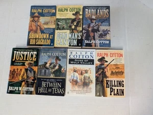 Ralph Cotton Western Paperback Lot of 7 Books In Good Condition Free Shipping - Picture 1 of 6