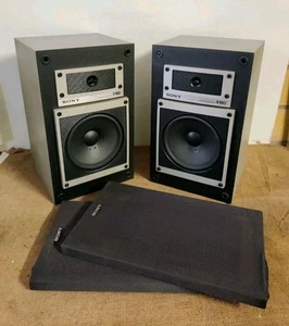 Sony SS-X180 Speaker Vintage Wasserboxen Paar HiFi Vintage Plattenspieler - Bild 1 von 7