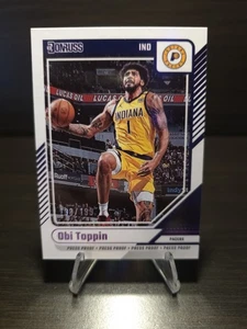 2024-25 Donruss #168 Obi Toppin Press Proof Purple #/199 - Picture 1 of 2